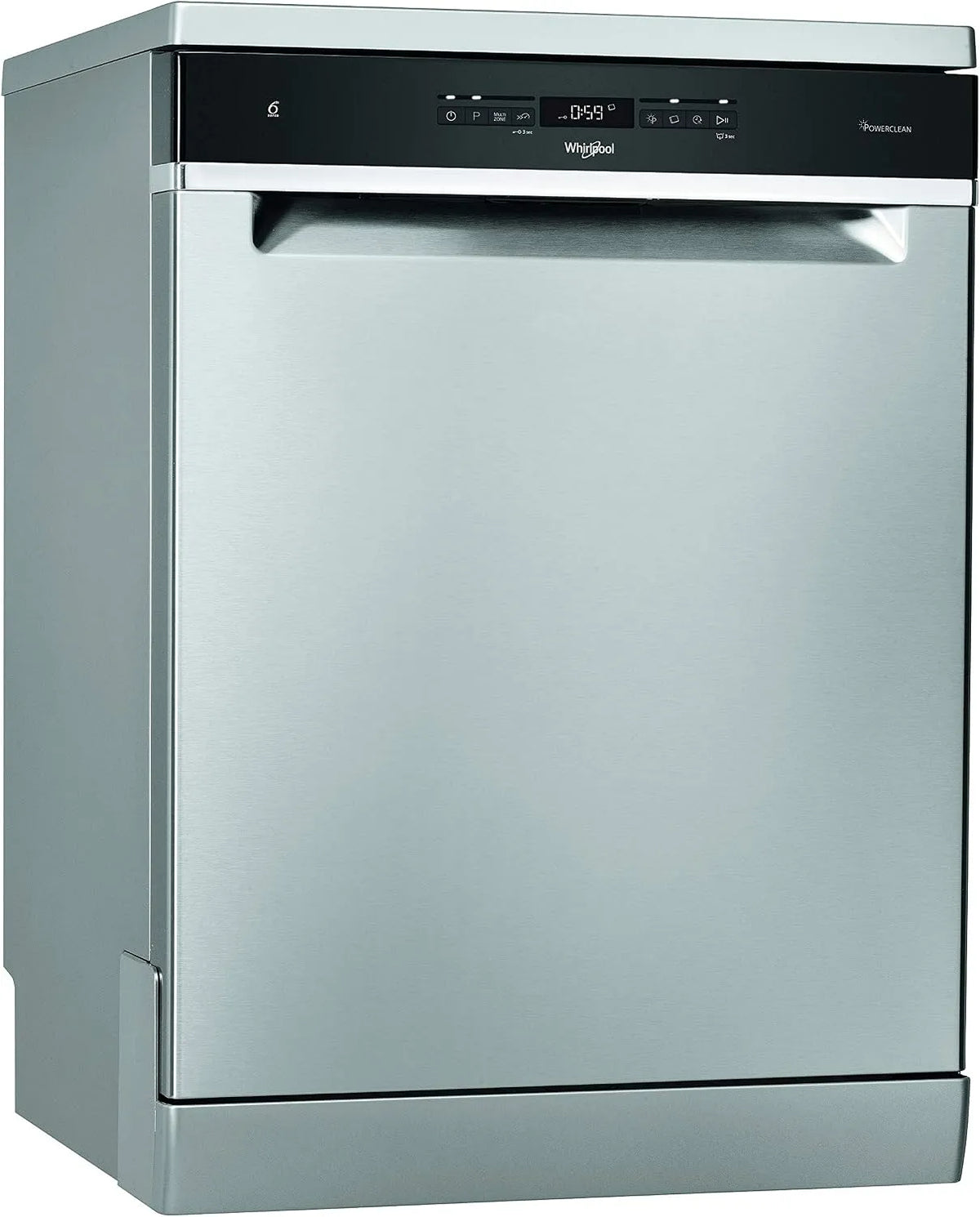 Whirlpool 3O41 Lavastoviglie, 60, 0cm, classe energetica E, libera installazione, Altezza 85, Profondità 59, WFO PL X