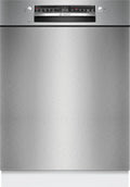 Bosch Serie 2 SMU2HTS08E Lavastoviglie, 60 cm, Silence on Demand, Home Connect, aquaStop, silenzioso, acciaio inox, Smart Start, acciaio spazzolato