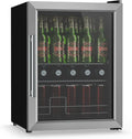 Klarstein Frigorifero, 60 L, vetro, argento, Frigo Bar per Bevande, KLARSTEIN Beersafe 60 L Mini Frigo con Porta in Vetro