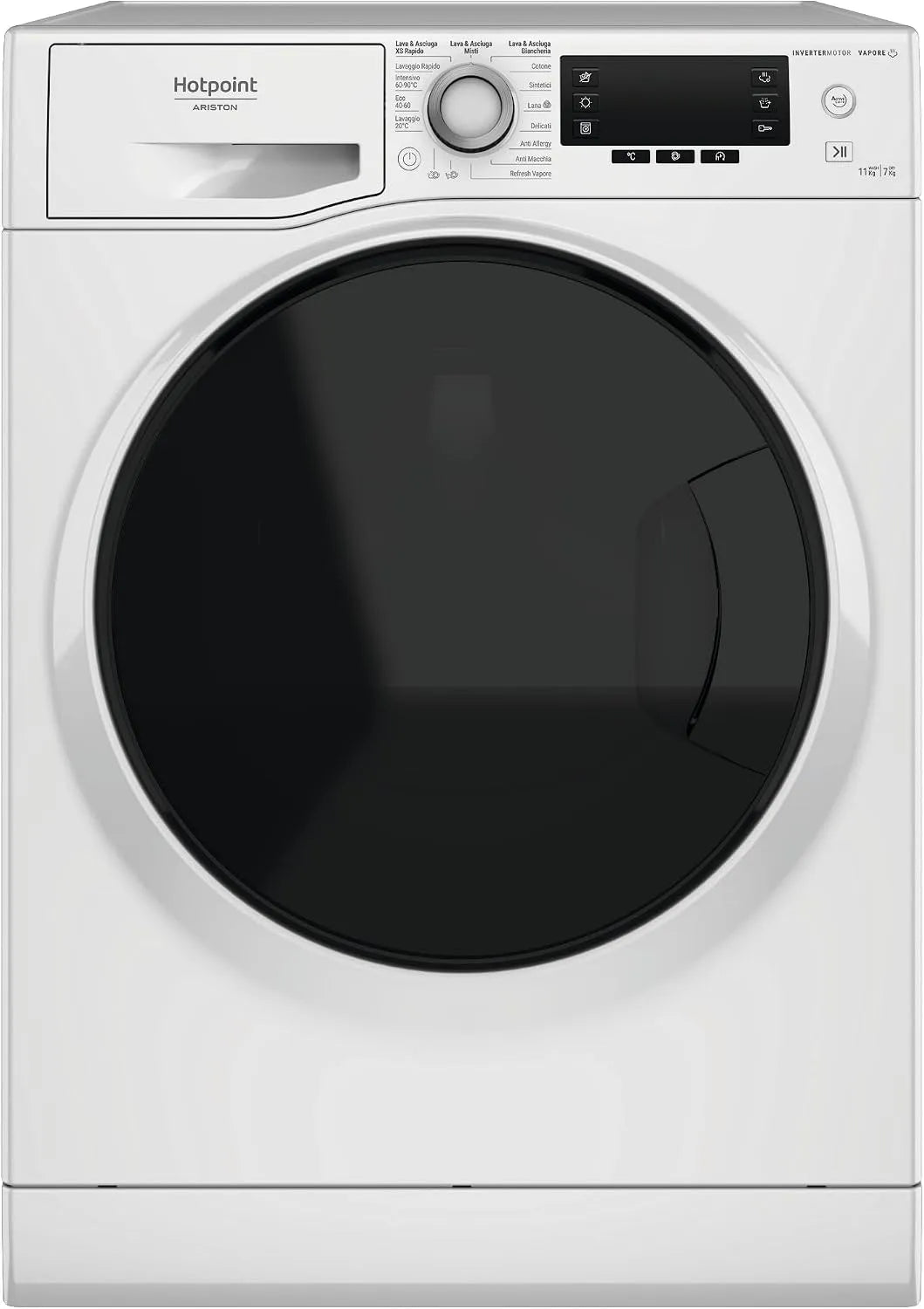 Lavasciuga, 11 kg, lavatrice, asciugatrice, Hotpoint NDD 11726 DA IT, Lavasciuga 11 Kg Carica Frontale