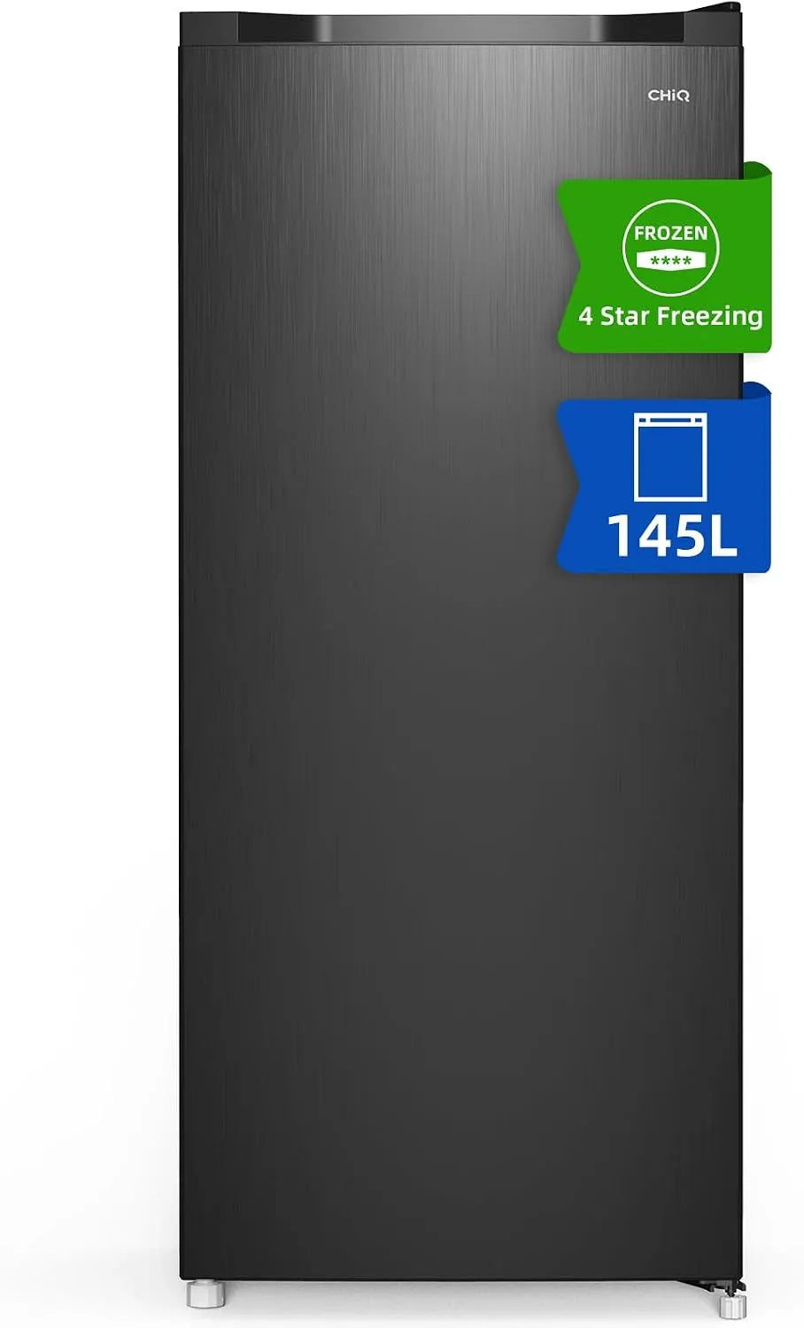 Congelatore, 145 L, 54X55X125.9cm, CHiQ FSD160D4E, libera installazione, freezer verticale, nero, 5 stelle, Temperatura Regolabile