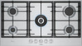 Bosch Serie 6 PCR9A5I90 Piano cottura a gas, 90 cm, acciaio inox, fornello a gas