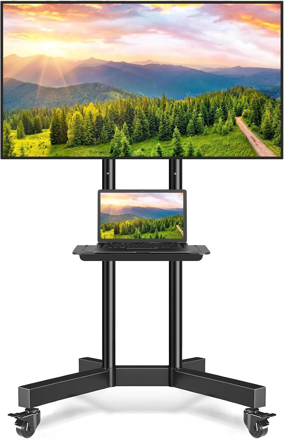 Smart TV, 80 pollici, 600 x 400 mm, 600 × 400, televisore, ruote di trasporto, display LCD, 50 kg, Supporto da Pavimento per Schermo LCD/LED, Mobile a