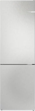 Bosch Serie 4 KGN362LBF Congelatore, 218 L, 186 x 60 cm, No Frost, vano congelatore, acciaio inox, freezer verticale, effetto acciaio inossidabile