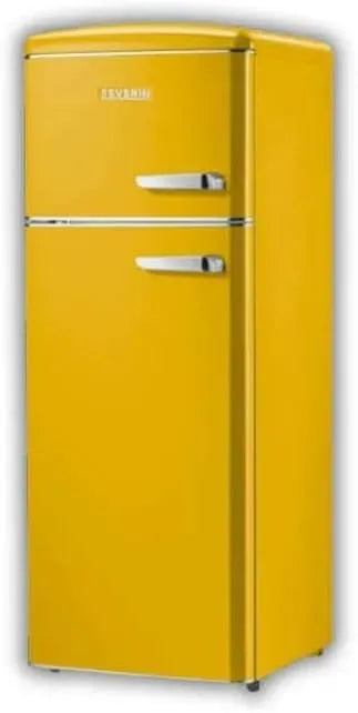 Severin Frigorifero, 206 L, RKG 8911 Retrò, 206 Litri, Statico, colore Giallo, Aperura Porta a Sinistra