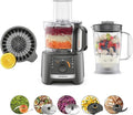 Kenwood FDP31.360GY Robot da cucina, 1.2 L, 800 W, grigio, 2 Velocità+Pulse, Ciotola 2, Frullatore 1, 800W, Robot da Cucina Multifunzione con Lama per