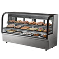 VEVOR Frigorifero, 901 L, pasticceria, professionale, Frigorifero Commerciale a 4 Ripiani con Illuminazione a LED, VEVOR Vetrina Refrigerata Grande