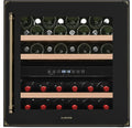 Klarstein Cantinetta vino, 36 bottiglie, 5 a 22 °C, 41 dB, da incasso, touch, nero, Vinsider Victoria 36, Doppia Temperatura 5-22°C, LED, Silenziosa: