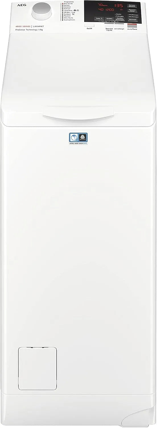 AEG L6TBG723 Lavatrice, 7 kg, AEG L6TBG723 Lavatrice Carica dall'alto 7 KG
